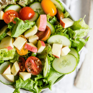 Image of healthy balanced diet to help with does fibromyalgia cause weight gain. 