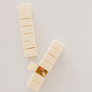 Image of medication container for does fibromyalgia cause weight gain. 