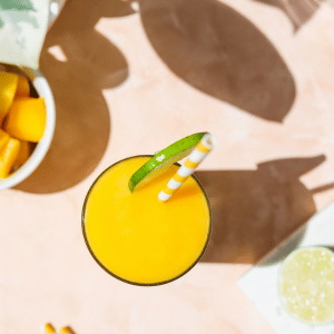 Image of orange smoothie.